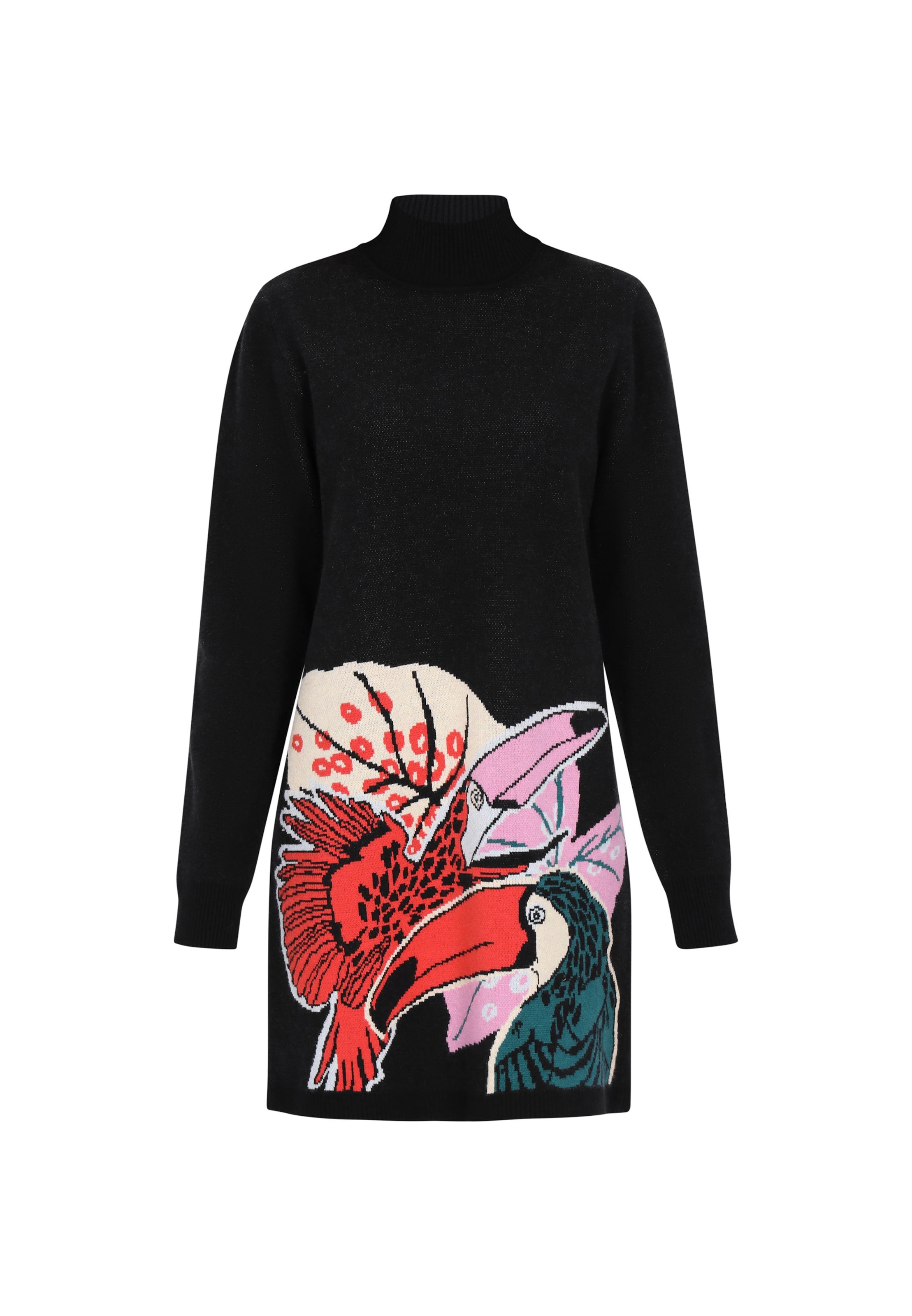 IZIA Πλεκτό φόρεμα σε μαύρο: μπροστά