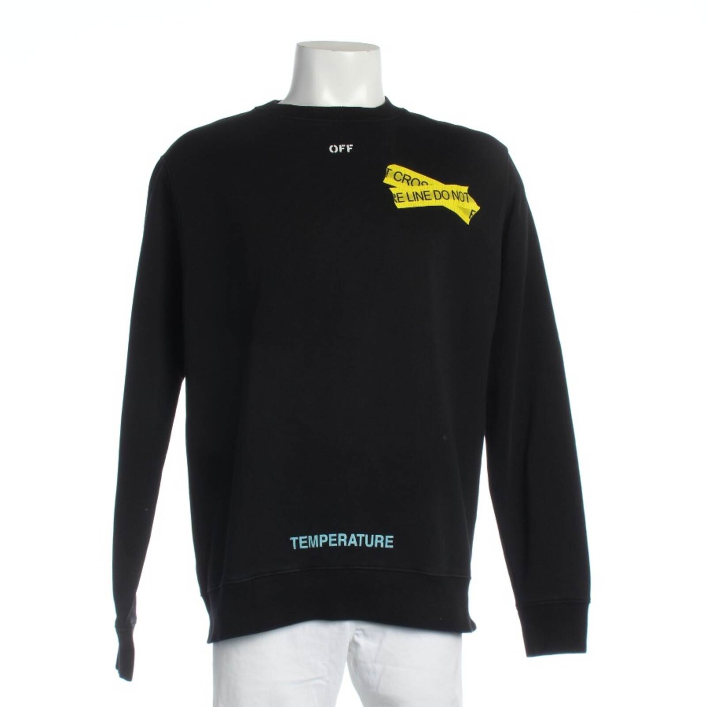 Off-White Sweatshirt / Sweatjacke XS in Gelb: Vorderseite