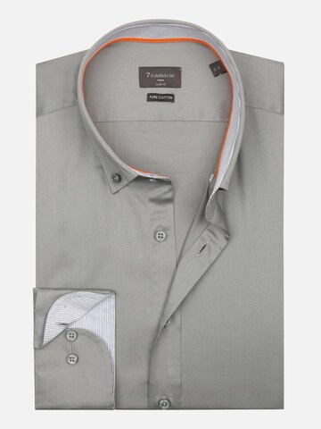 Slim fit Camicia business 'Leonardo' di 7Camicie in grigio