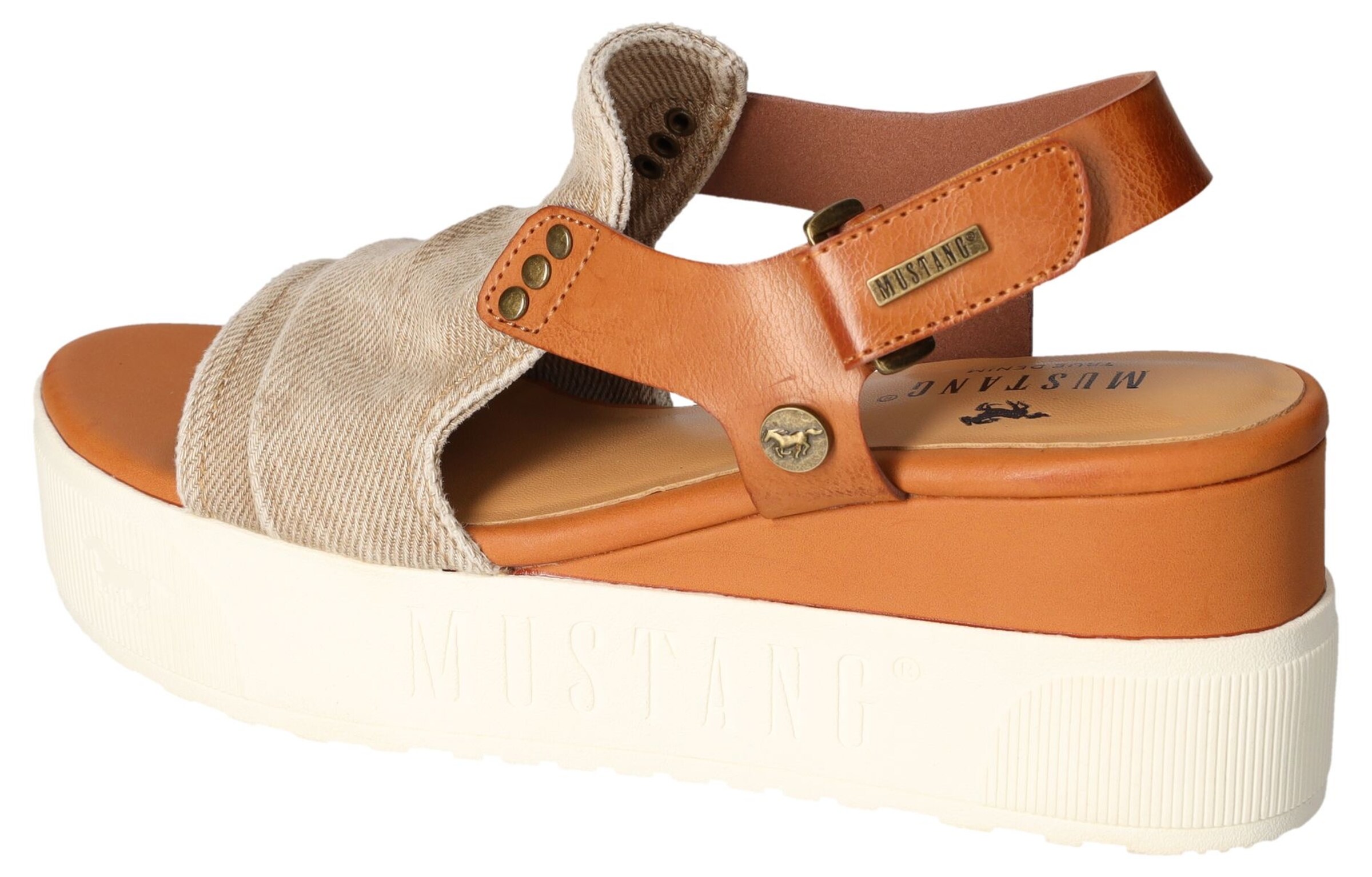 MUSTANG Sandale in Beige