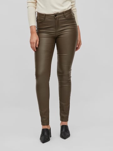 VILA Skinny Jeans in Groen: voorkant