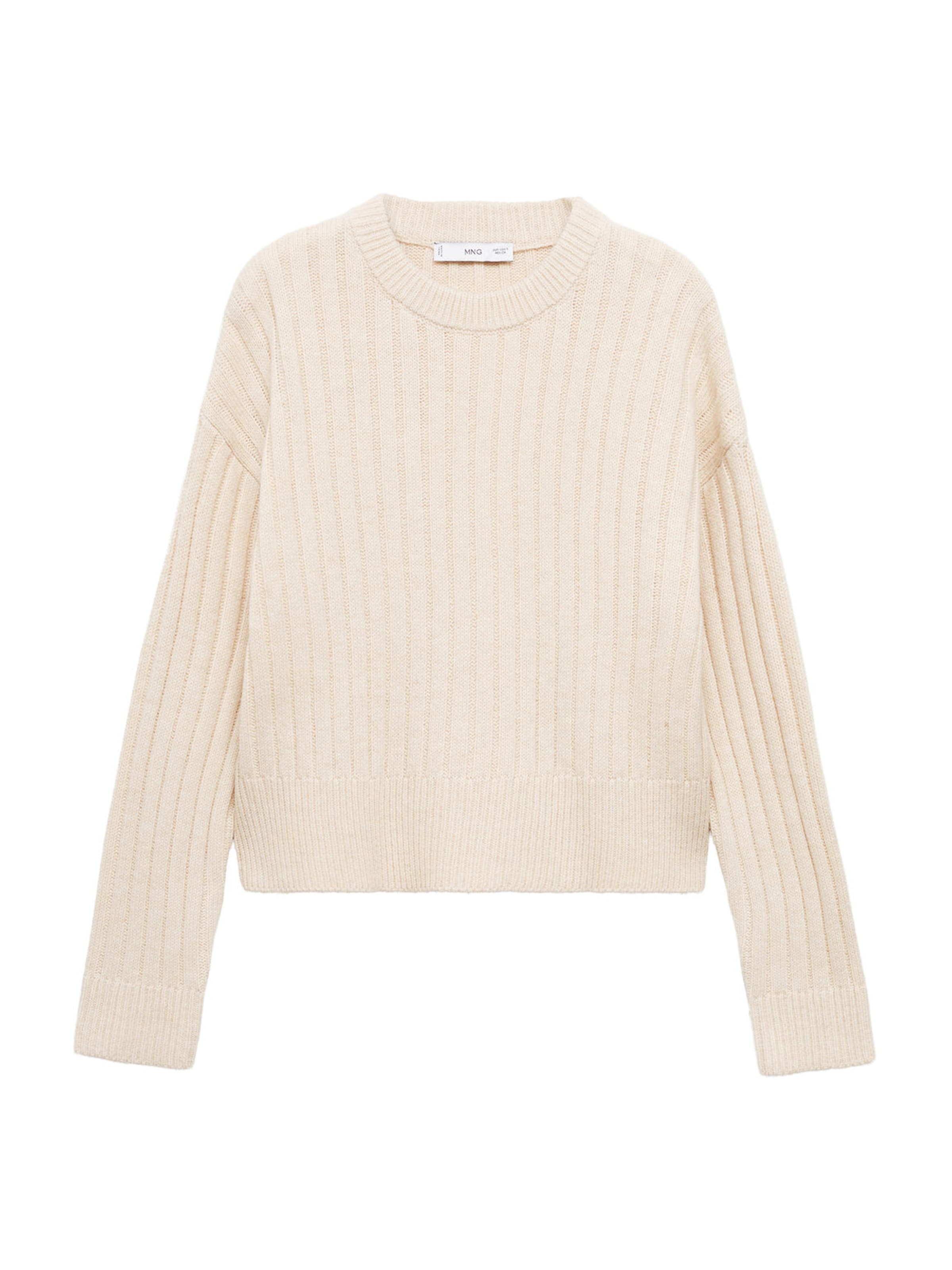 MANGO Sweater 'SAKE' in Beige: front