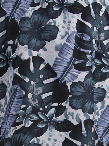 Sciarpa 'Green Purple Flower' di King Kameha in nero