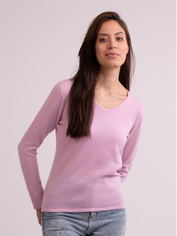 Pull-over CASH-MERE.CH en rose : devant