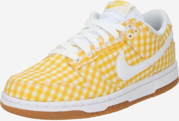 Baskets basses 'Dunk' Nike Sportswear en jaune : devant