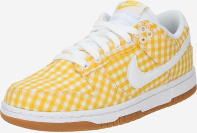 Nike Sportswear Låg sneaker 'Dunk' i gul / vit, Produktvy