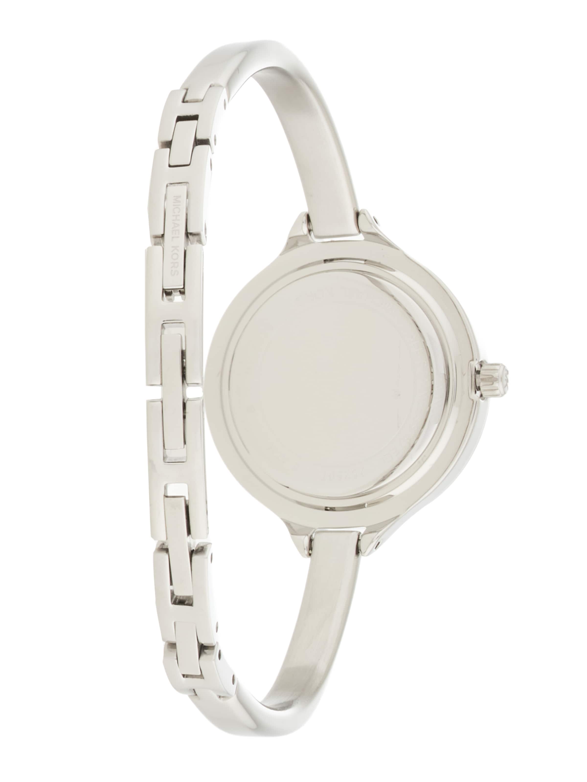 MICHAEL Michael Kors Аналоговые часы 'IZZY' в Серебристый: сзади