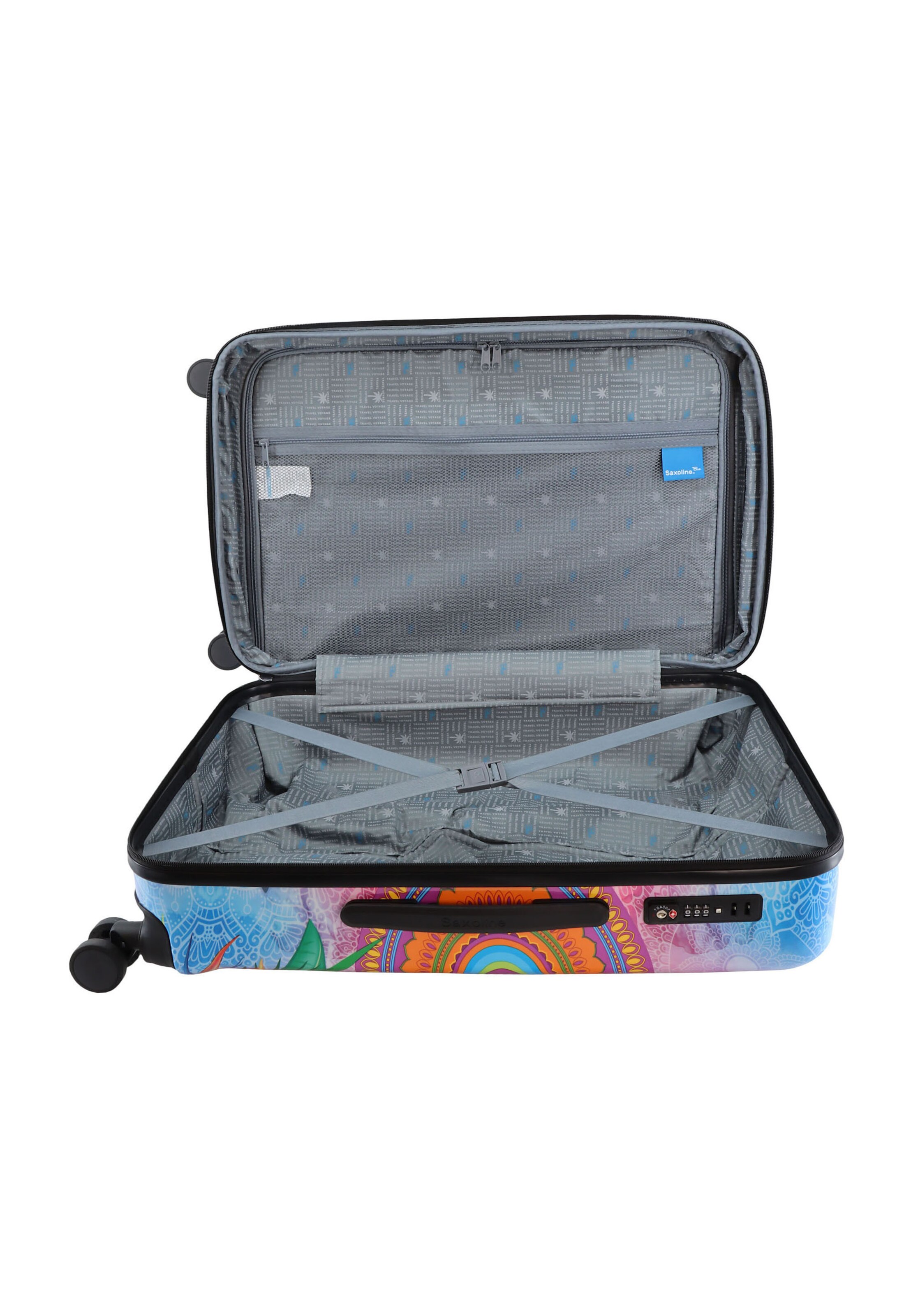 Saxoline Blue Suitcase in Mixed colors