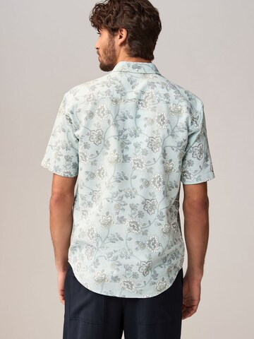 Next Regular fit Button Up Shirt in Blue