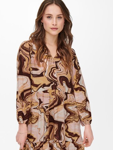 ONLY Shirt Dress 'NAJA' in Brown