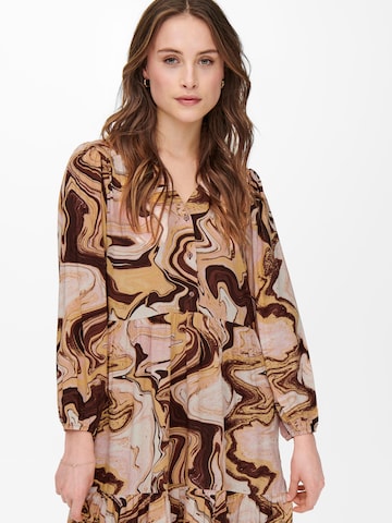 ONLY Shirt Dress 'NAJA' in Brown