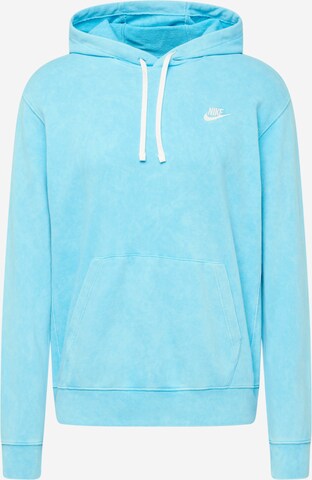 zils Nike Sportswear Sportisks džemperis 'CLUB': no priekšpuses