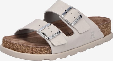 Rieker Pantolette in Grau: Vorderseite