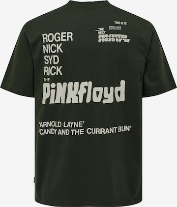 T-Shirt 'Pink Floyd' Only & Sons en vert
