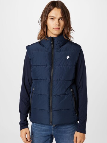 Gilet Superdry en bleu : devant