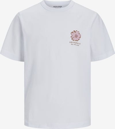 JACK & JONES T-Shirt 'EASTER ACTIVITY' in braun / altrosa / weiß, Produktansicht