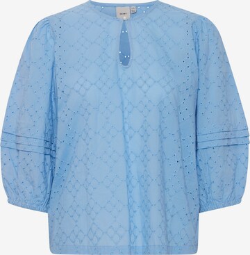 ICHI Shirtbluse 'IHULVIA' MS in Blau: predná strana