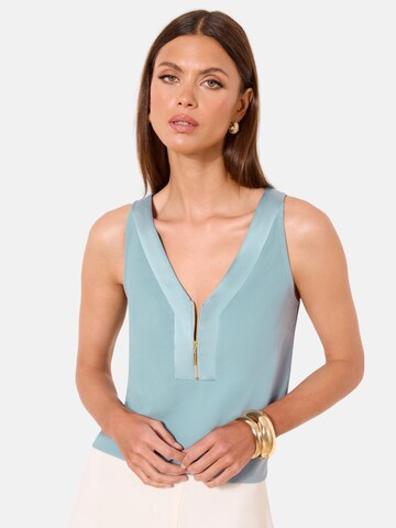 Lipsy Τοπ σε μπλε: μπροστά