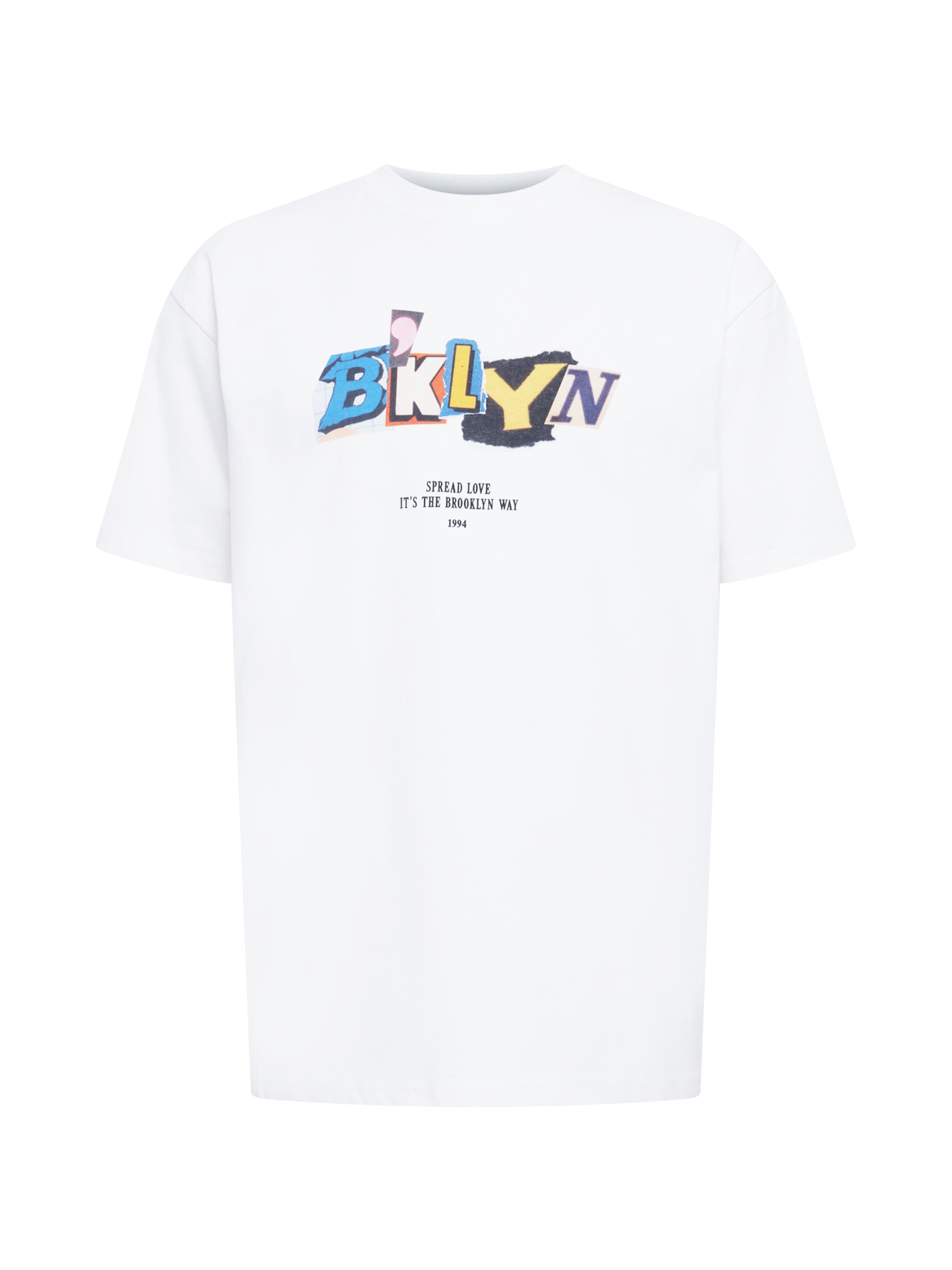 MT Upscale Футболка 'Brklyn' в Белый: спереди