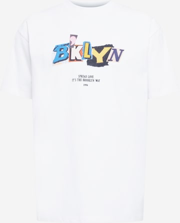 Maglietta 'Brklyn' di MT Upscale in bianco: frontale