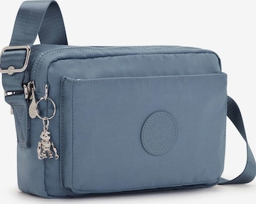 KIPLING - Mala de ombro 'Abanu' em azul: frente