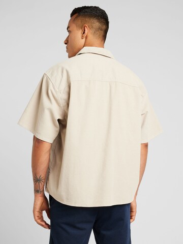 Only & Sons Comfort Fit Skjorta 'ONSAlfi' i beige