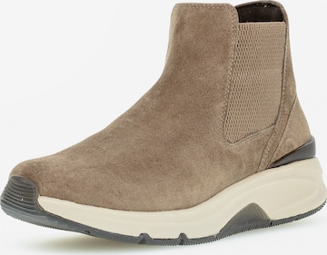 GABOR Chelsea Boots in Beige: front