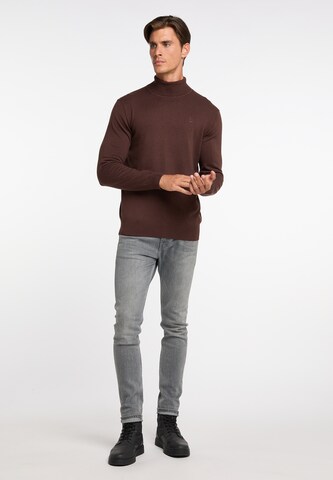 DreiMaster Klassik Pullover 'Markani' in Braun