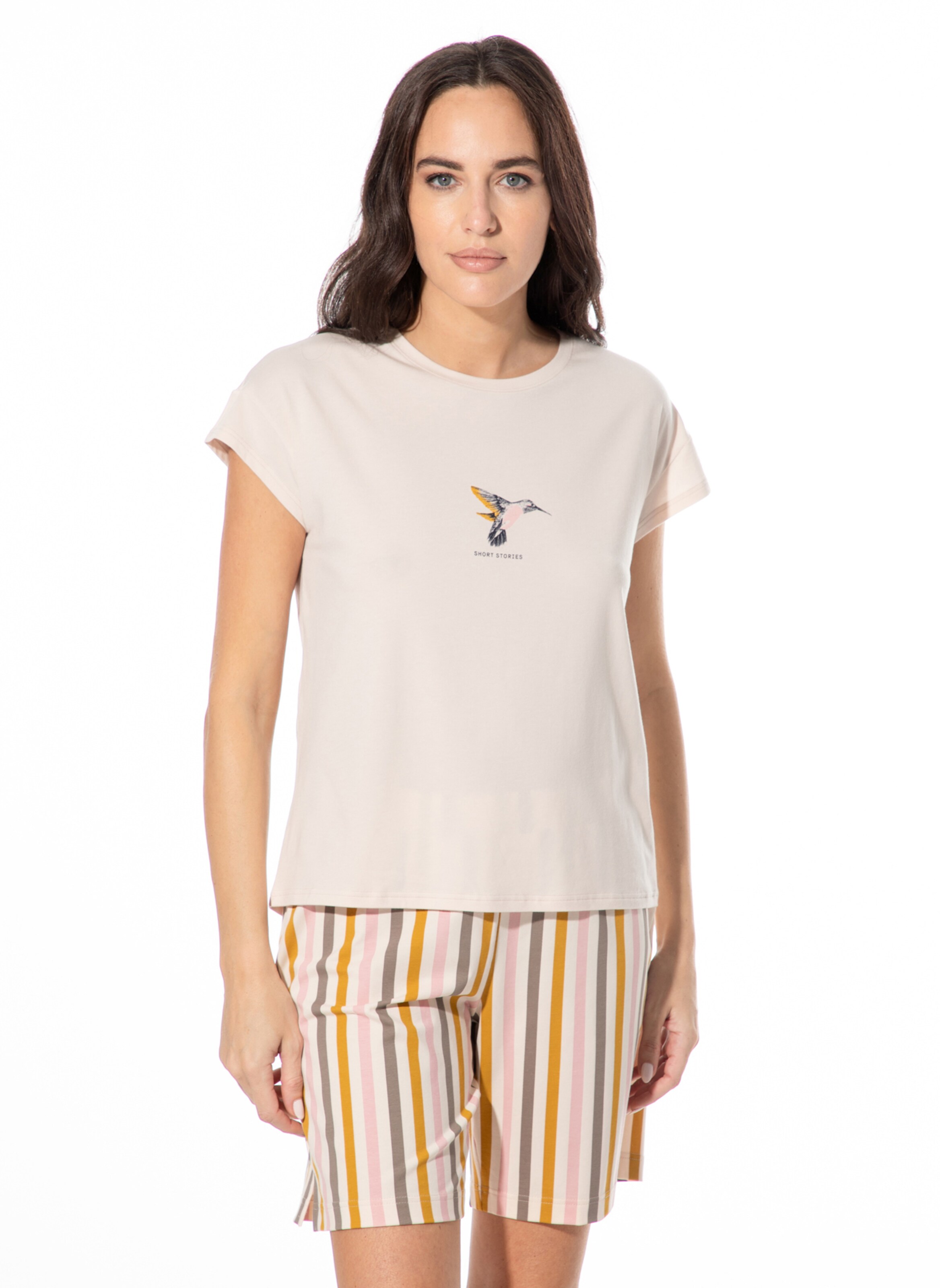 Sanetta Schlafshirt 'Kolibri' in Pink: Vorderseite