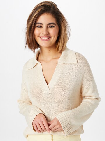 Grace & Mila Sweater 'EAST' in Beige: front