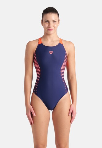 Bustier Maillot de bain sport 'OPENINGS' ARENA en bleu : devant