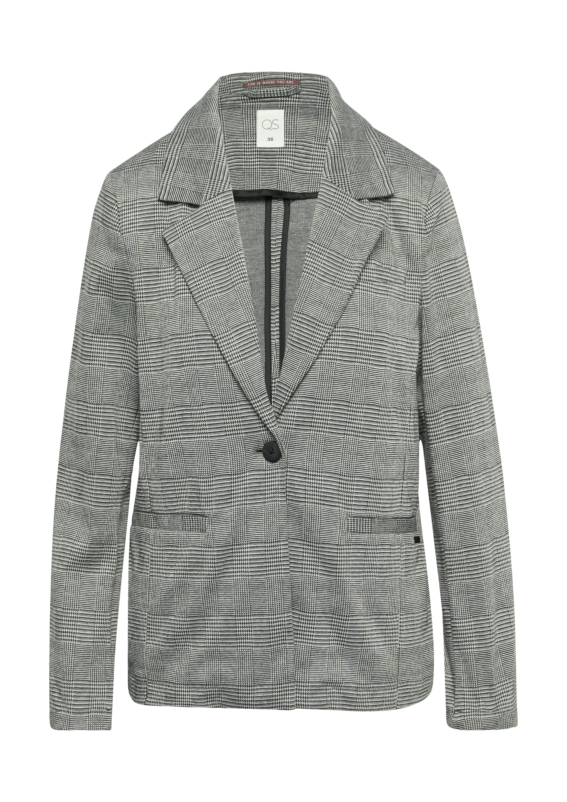 Blazer QS en gris : devant