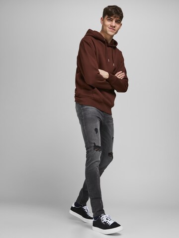 JACK & JONES Skinny Džínsy 'Pete' - Čierna