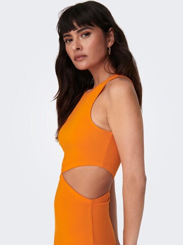 ONLY - Vestido de verano 'Ponta' en naranja