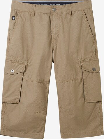 Pantalon cargo TOM TAILOR en marron : devant