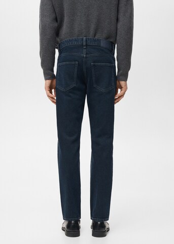 MANGO MAN Tapered Jeans 'Ben' in Blau