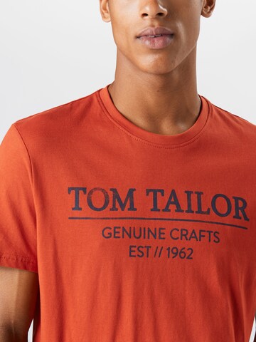 TOM TAILOR Regular fit Shirt in Oranje