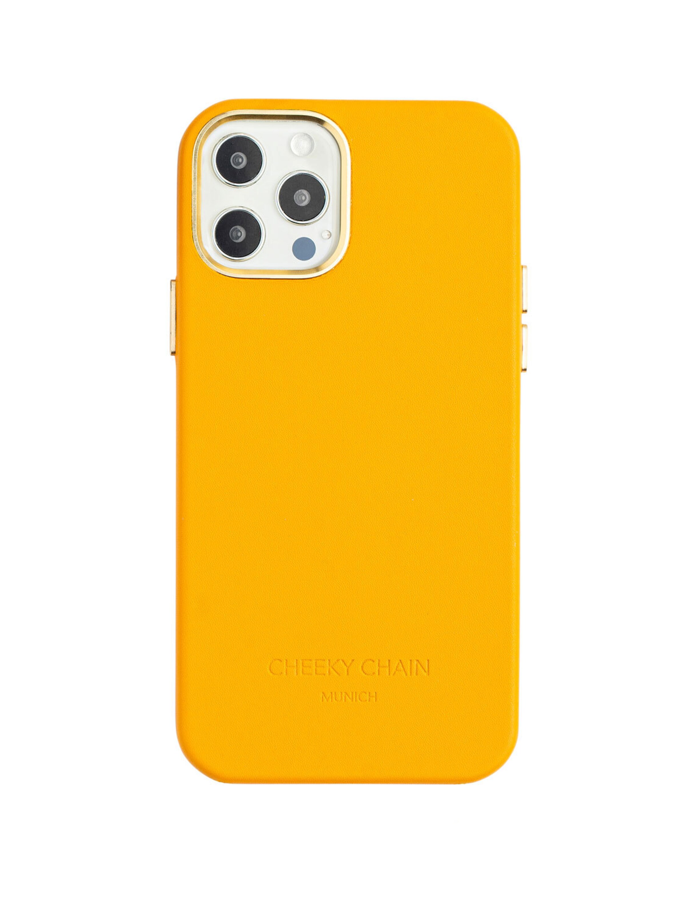 Cheeky Chain Munich Smartphone Case &#x27;iPhone 12/12 Pro&#x27; in Orange: front