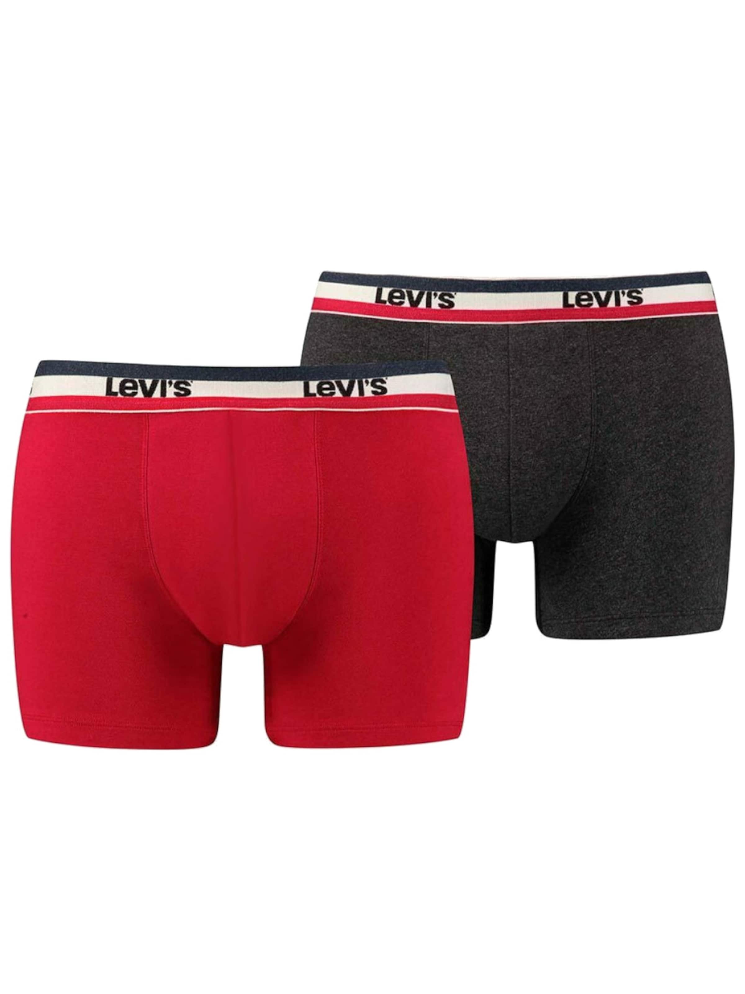 LEVI'S ® Boxershorts 'Levi's Boxer 2 Pairs Briefs'‌‌‌‌‌‌‌‌‌ in S in rot, Produktansicht