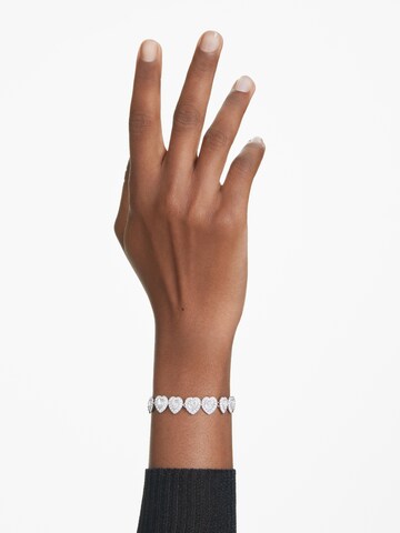 Swarovski Karkötő - ezüst: elől