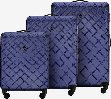 Wittchen Suitcase Set in Blue: front