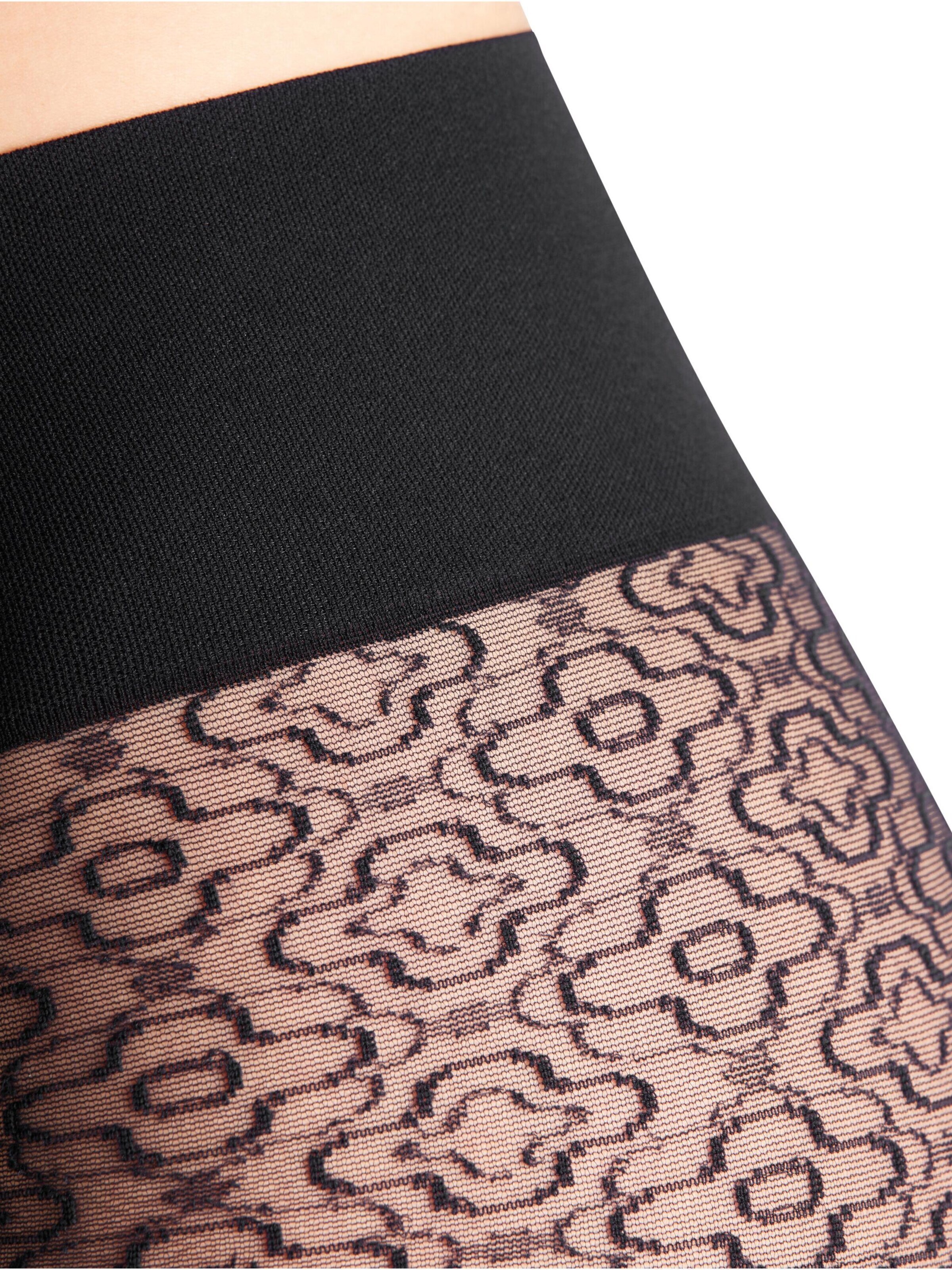FALKE Tights 'Baroque Gem' in Black