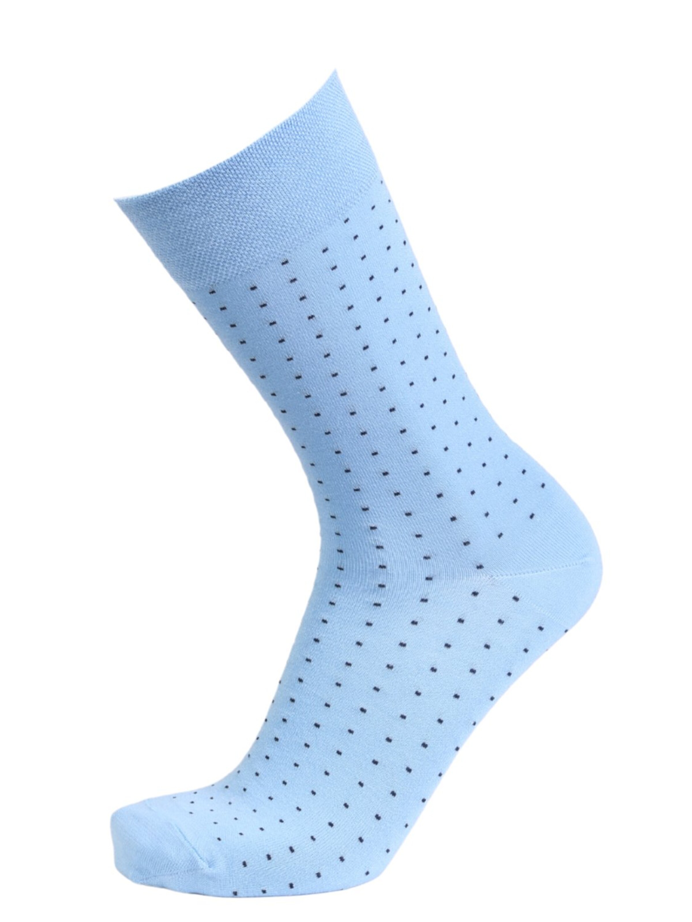 Chaussettes ''MARCO bright blue viscose polka dot socks'' Sokisahtel en bleu : devant