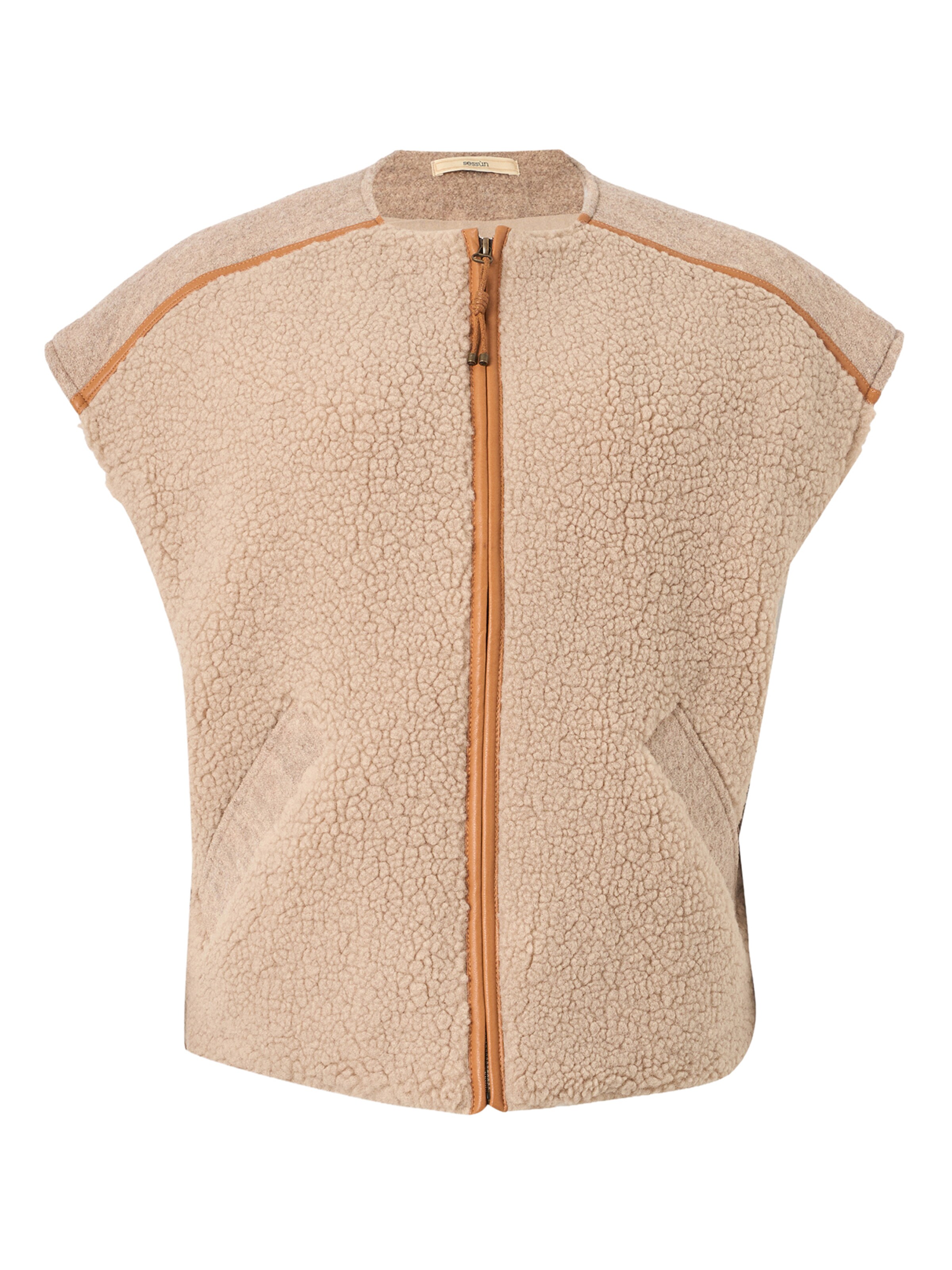 sessun Vest 'MOUNTY' in Beige: front