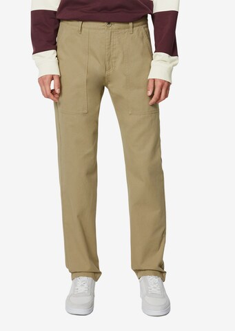 Marc O'Polo DENIM Regular Broek in Beige: voorkant