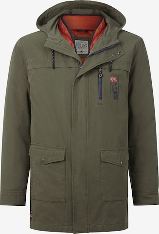 Jan Vanderstorm Winter Parka ' Borgar ' in Green: front