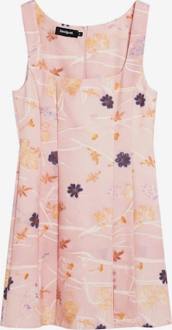 Rochie de la Desigual pe roz: față