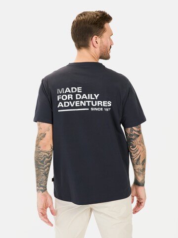 CAMEL ACTIVE T-Shirt mit Rückenprint in Blau: Vorderseite