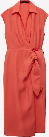 MANGO Košeľové šaty 'Anna' - Červená: predná strana