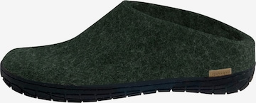 Glerups Hausschuh in Grün: Vorderseite